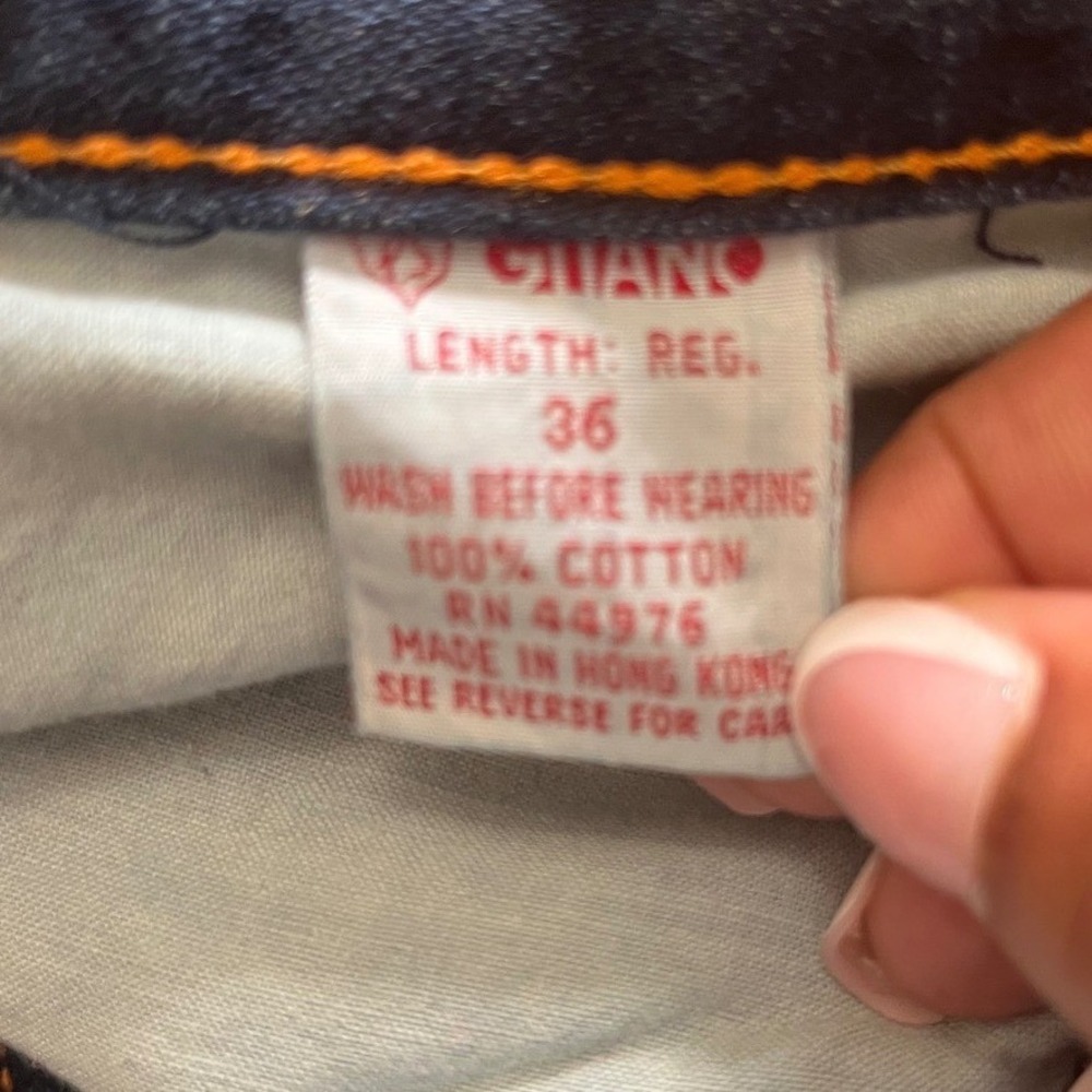 GITANO Straight Leg Jeans Vintage High Waist Women 36 Dark Blue Excellent Denim - Picture 6 of 6